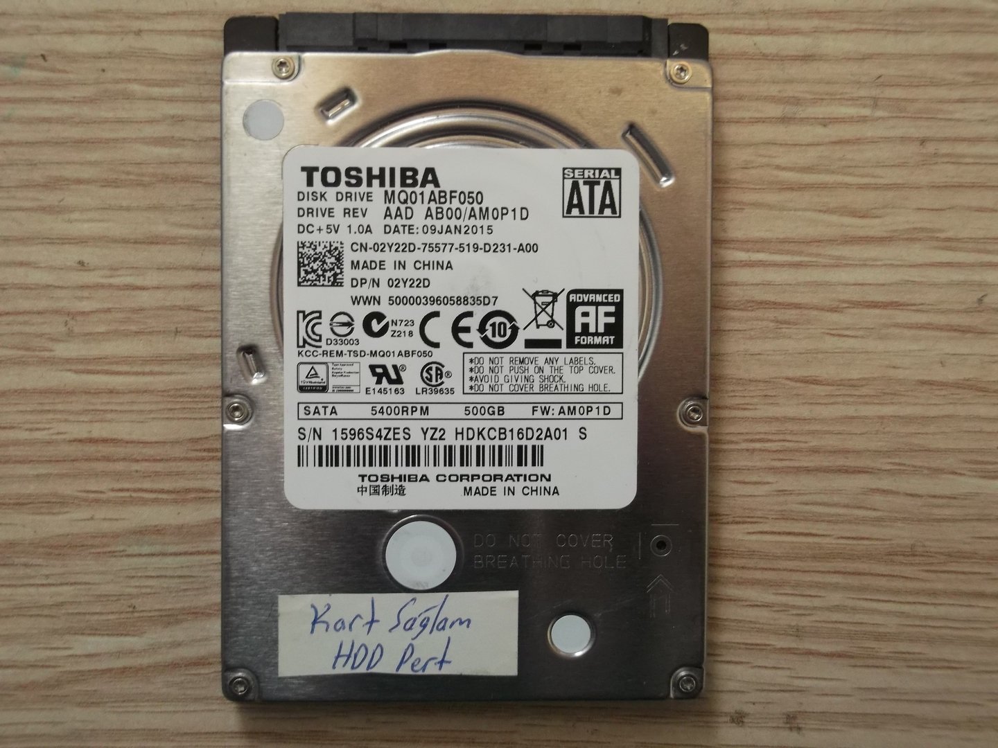 Toshiba mq01abf050 характеристики